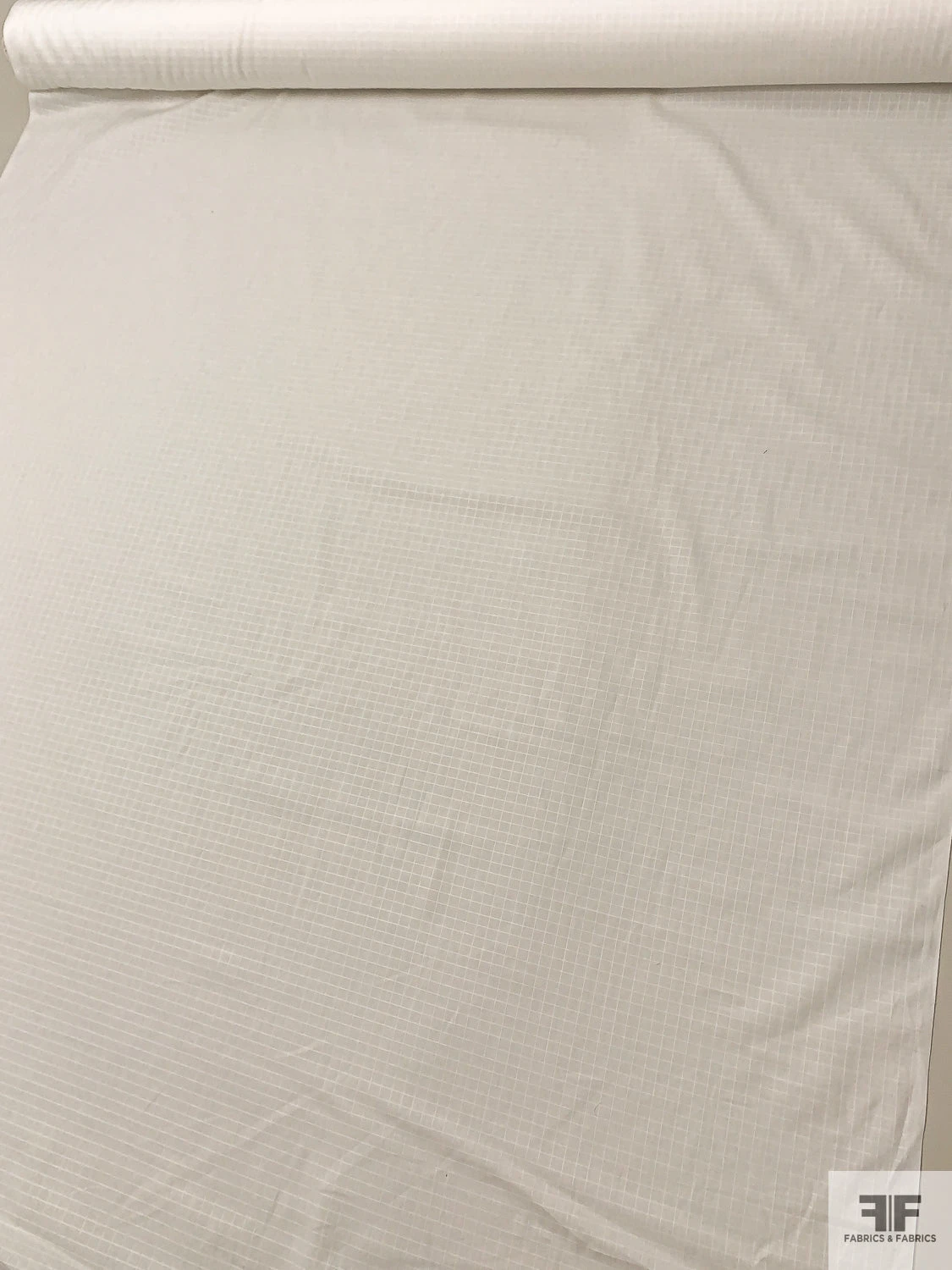 Small Windowpane Cotton Lawn - Off-White 7 Small Windowpane Cotton Lawn - Off-White - Image 5