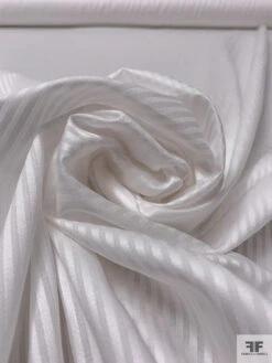 Satin Striped Cotton Lawn - White -Fabrics And Fabrics Store 19011 3