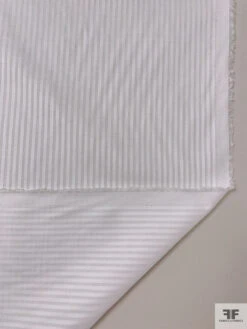 Satin Striped Cotton Lawn - White -Fabrics And Fabrics Store 19011 5