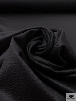 Italian Loro Piana Water Ripple Lightweight Wool-Cashmere Coating - Black 14 Italian Loro Piana Water Ripple Lightweight Wool-Cashmere Coating - Black -Fabrics And Fabrics Store 19093 3