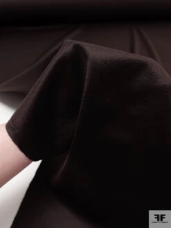 Italian Loro Piana Water Ripple Lightweight Wool-Cashmere Coating - Dark Brown -Fabrics And Fabrics Store 19094 6