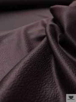 Italian Loro Piana Water Ripple Lightweight Wool-Cashmere Coating - Dark Brown -Fabrics And Fabrics Store 19094 8