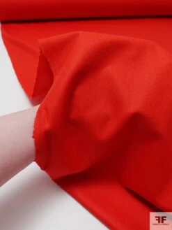 Italian Jason Wu Stretch Felted Wool Suiting - Red -Fabrics And Fabrics Store 19097 6