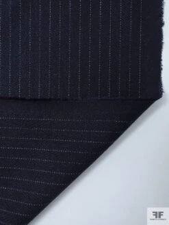 Striped Herringbone Wool-Blend Stretch Suiting - Dark Navy / Grey 15 Striped Herringbone Wool-Blend Stretch Suiting - Dark Navy / Grey -Fabrics And Fabrics Store 19107 6