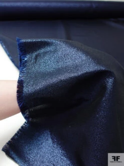 Solid Stiff Lamé - Metallic Navy 15 Solid Stiff Lamé - Metallic Navy -Fabrics And Fabrics Store 19125 6