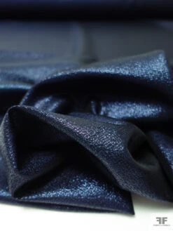 Solid Stiff Lamé - Metallic Navy 16 Solid Stiff Lamé - Metallic Navy -Fabrics And Fabrics Store 19125 7