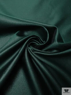 Slightly Textured Twill Lamé - Castleton Green / Black