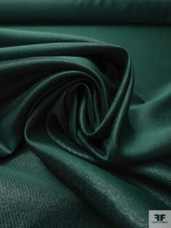 Slightly Textured Twill Lamé - Castleton Green / Black -Fabrics And Fabrics Store 19128 3