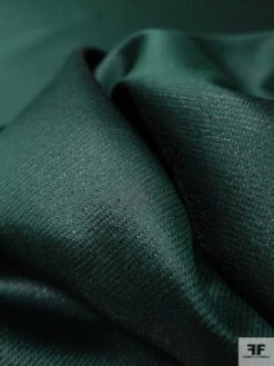 Slightly Textured Twill Lamé - Castleton Green / Black -Fabrics And Fabrics Store 19128 8