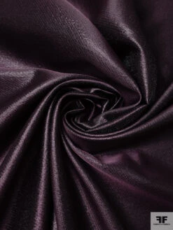 Slightly Textured Twill Lamé - Eggplant / Black -Fabrics And Fabrics Store 19129 2