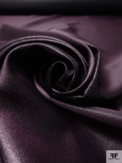 Slightly Textured Twill Lamé - Eggplant / Black -Fabrics And Fabrics Store 19129 3