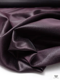 Slightly Textured Twill Lamé - Eggplant / Black -Fabrics And Fabrics Store 19129 7