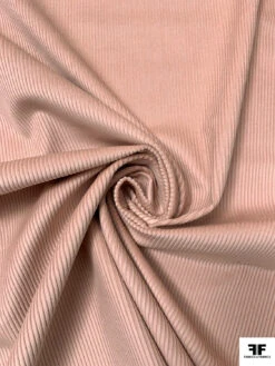 Italian Solid Wide Wale Cotton Corduroy - Blush Peach -Fabrics And Fabrics Store 19204 2