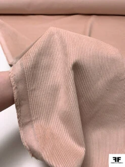 Italian Solid Wide Wale Cotton Corduroy - Blush Peach -Fabrics And Fabrics Store 19204 7