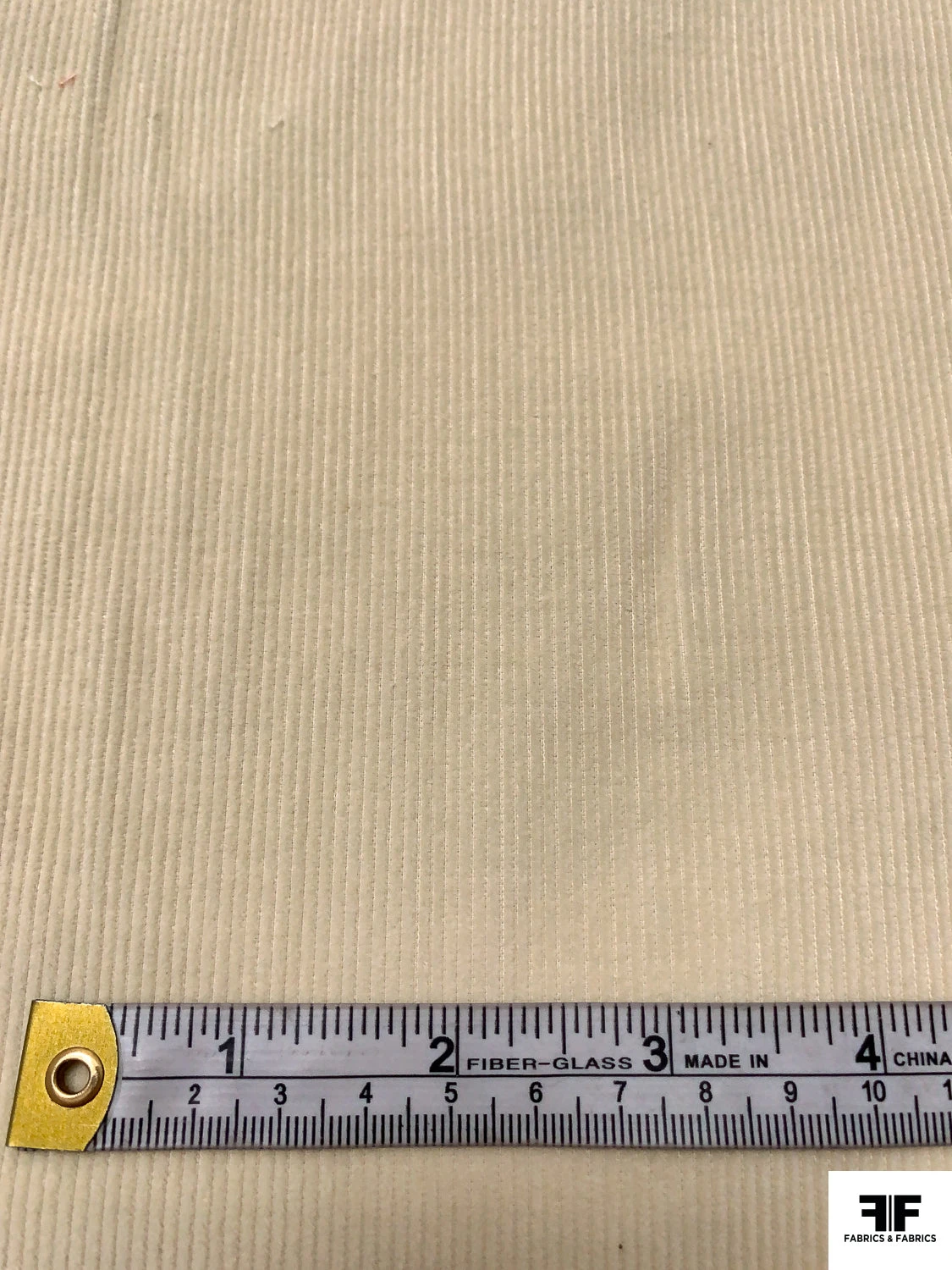 Italian Solid Mid-Wale Cotton Corduroy - Cream 4 Italian Solid Mid-Wale Cotton Corduroy - Cream - Image 2