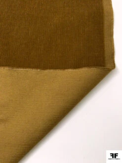 Italian Solid Mid-Wale Cotton Corduroy - Ochre Brown -Fabrics And Fabrics Store 19206 6