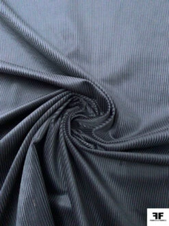 Italian Solid Wide Wale Cotton Corduroy - Dusty Navy 11 Italian Solid Wide Wale Cotton Corduroy - Dusty Navy -Fabrics And Fabrics Store 19207 2