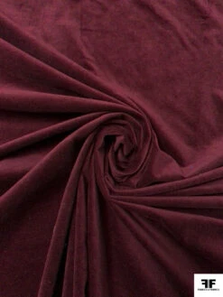 Italian Solid Stretch Cotton Velveteen - Wine Berry 11 Italian Solid Stretch Cotton Velveteen - Wine Berry -Fabrics And Fabrics Store 19208 2