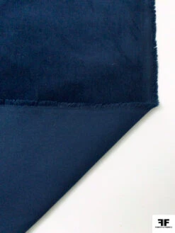Italian Solid Stretch Cotton Velveteen - Navy 11 Italian Solid Stretch Cotton Velveteen - Navy -Fabrics And Fabrics Store 19209 4
