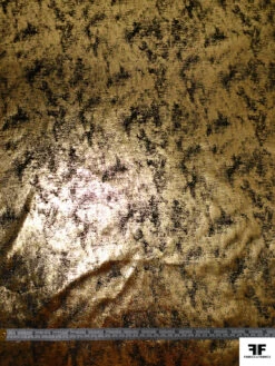 Metallic Foil Printed Stretch Velvet - Gold / Black 17 Metallic Foil Printed Stretch Velvet - Gold / Black -Fabrics And Fabrics Store 19236 5