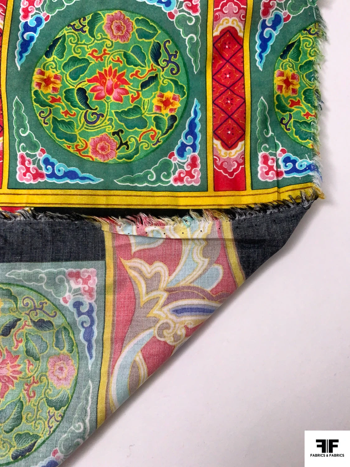 Worldly Printed Fine Cotton Lawn - Multicolor 10 Worldly Printed Fine Cotton Lawn - Multicolor - Image 8