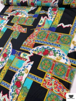 Worldly Printed Fine Cotton Lawn - Multicolor