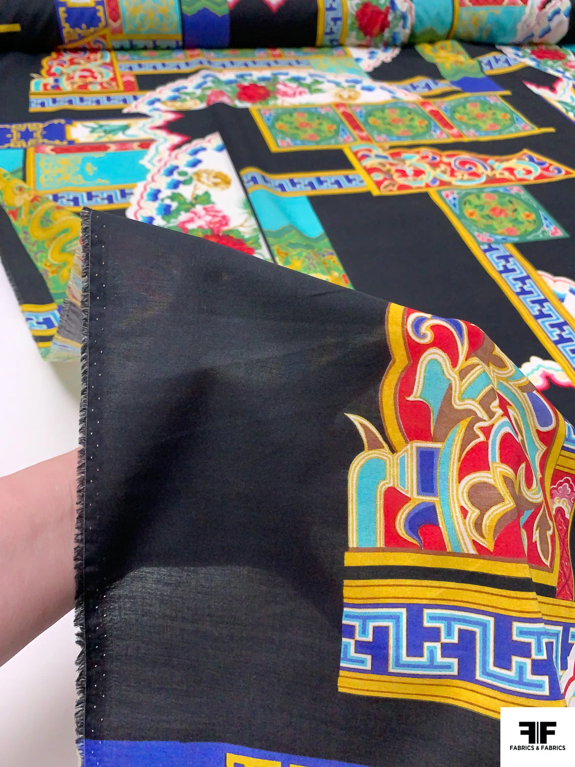 Worldly Printed Fine Cotton Lawn - Multicolor 11 Worldly Printed Fine Cotton Lawn - Multicolor - Image 9