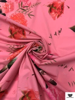 Floral Printed Stretch Cotton Lawn - Watermelon Pink / Red / Green 13 Floral Printed Stretch Cotton Lawn - Watermelon Pink / Red / Green -Fabrics And Fabrics Store 19273 2 62dc2bda 98ae 4181 9ec0 578bfaec8de0