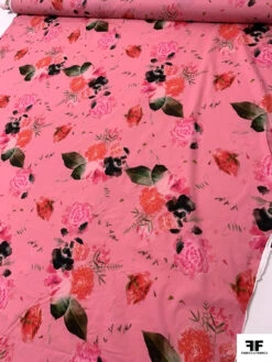 Floral Printed Stretch Cotton Lawn - Watermelon Pink / Red / Green 18 Floral Printed Stretch Cotton Lawn - Watermelon Pink / Red / Green -Fabrics And Fabrics Store 19273 8 9bd6815c deff 46c7 a293 c3c784c59609