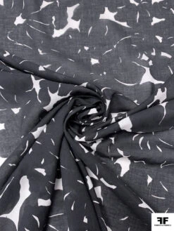 Floral Silhouette Printed Cotton Voile - Black / White 15 Floral Silhouette Printed Cotton Voile - Black / White -Fabrics And Fabrics Store 19276 2 7ae9011b 4730 4c9d 8a27 bc5781a4c600