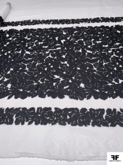 Floral Silhouette Printed Cotton Voile - Black / White 21 Floral Silhouette Printed Cotton Voile - Black / White -Fabrics And Fabrics Store 19276 9 bdee4106 3730 4dc6 a6ce 6b23de011f2a