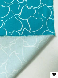 Made In Switzerland Hearts Printed Stretch Cotton Twill - Turquoise / White 16 Made In Switzerland Hearts Printed Stretch Cotton Twill - Turquoise / White -Fabrics And Fabrics Store 19286 6 4e4ef89e 8cb7 4130 8e60 cbd5ea2389ce