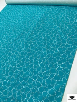 Made In Switzerland Hearts Printed Stretch Cotton Twill - Turquoise / White 17 Made In Switzerland Hearts Printed Stretch Cotton Twill - Turquoise / White -Fabrics And Fabrics Store 19286 7 8912116b b9a6 42ef a237 91dcafebdd32