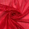 Satin Striped Silk Chiffon With Lurex Pinstripes - Hot Red / Gold / Silver -Fabrics And Fabrics Store 19345 1