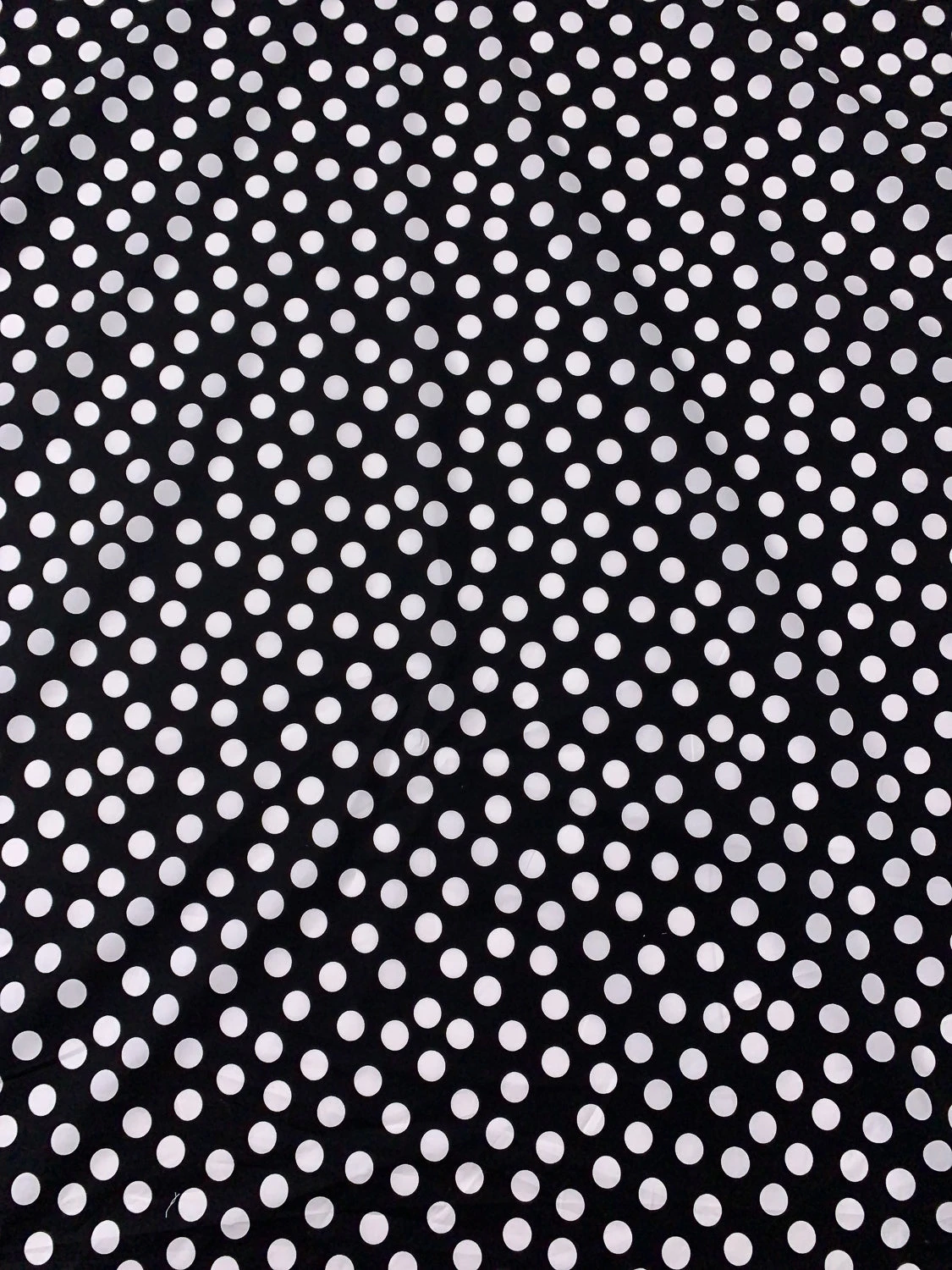 Polka Dot Printed Stretch Cotton Poplin - Black / White 6 Polka Dot Printed Stretch Cotton Poplin - Black / White - Image 4