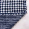 2-Ply Gingham Check And Striped Yarn-Dyed Double Cotton Voile - Navy / White