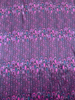 Art Deco Fish Scale Printed Crinkled Silk Charmeuse - Orchid Magenta / Purples / Teal 14 Art Deco Fish Scale Printed Crinkled Silk Charmeuse - Orchid Magenta / Purples / Teal -Fabrics And Fabrics Store 19449 3