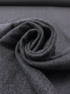 Brushed Twill-Look Wool Coating - Dark Navy / Off-White 12 Brushed Twill-Look Wool Coating - Dark Navy / Off-White -Fabrics And Fabrics Store 19467 3