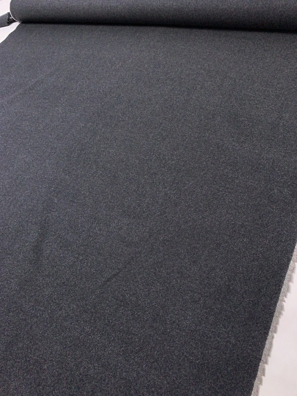 Brushed Twill-Look Wool Coating - Dark Navy / Off-White 8 Brushed Twill-Look Wool Coating - Dark Navy / Off-White - Image 6