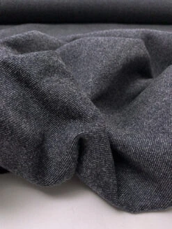 Brushed Twill-Look Wool Coating - Dark Navy / Off-White 15 Brushed Twill-Look Wool Coating - Dark Navy / Off-White -Fabrics And Fabrics Store 19467 7