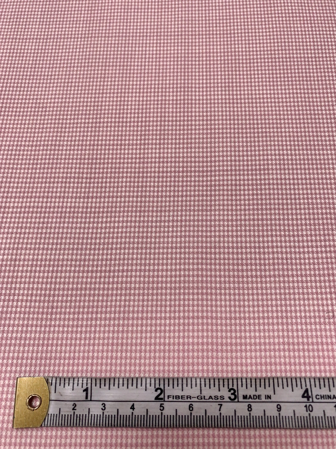 Made In England Mini Houndstooth Wool Suiting - Dusty Rose / Ivory 4 Made In England Mini Houndstooth Wool Suiting - Dusty Rose / Ivory - Image 2