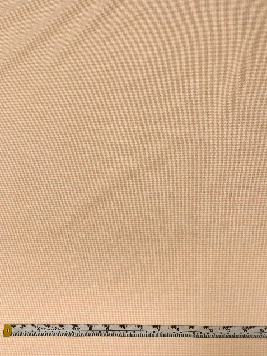 Italian Mini Houndsooth Wool Suiting - Nude Peach / Ivory 7 Italian Mini Houndsooth Wool Suiting - Nude Peach / Ivory - Image 5