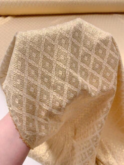Italian Geometric Soft Jacquard Lamé - Gold 21 Italian Geometric Soft Jacquard Lamé - Gold -Fabrics And Fabrics Store 19542 9