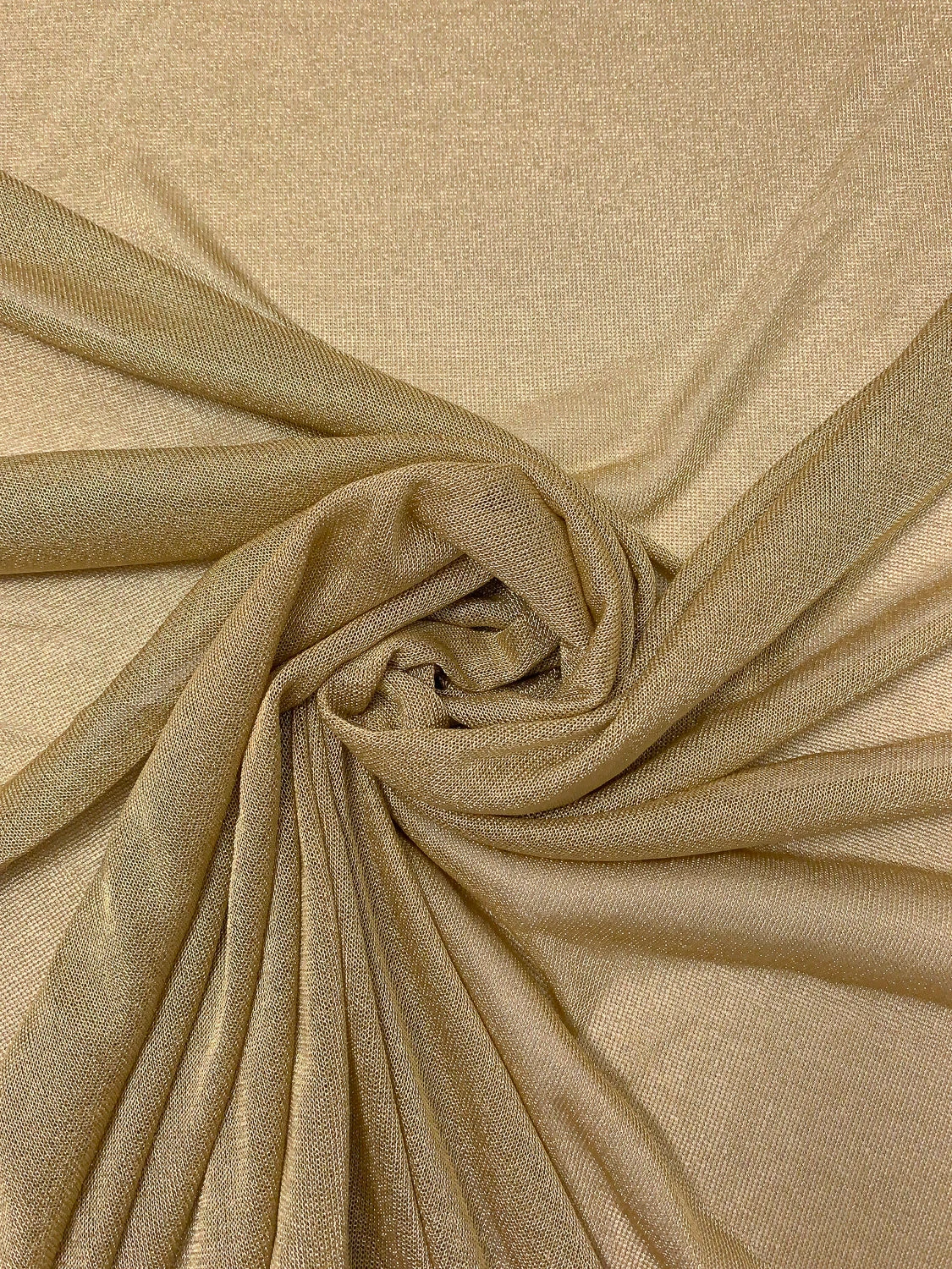 Italian Metallic Chainmail Knit Lamé - Gold 6 Italian Metallic Chainmail Knit Lamé - Gold - Image 4