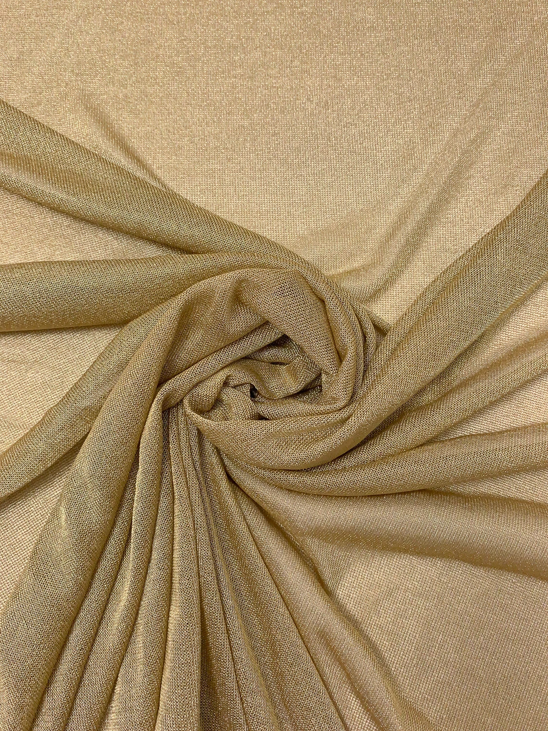 Italian Metallic Chainmail Knit Lamé - Gold 5 Italian Metallic Chainmail Knit Lamé - Gold - Image 3