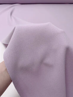 Italian Solid Stretch Double Wool Crepe - Lilac 13 Italian Solid Stretch Double Wool Crepe - Lilac -Fabrics And Fabrics Store 19552 6