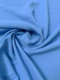 Italian Solid Stretch Double Wool Crepe - Cornflower Blue 12 Italian Solid Stretch Double Wool Crepe - Cornflower Blue -Fabrics And Fabrics Store 19553 1