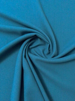 Italian Solid Stretch Double Wool Crepe - Crystal Teal