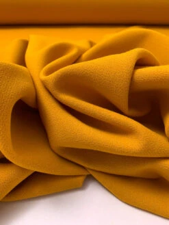 Italian Solid Stretch Double Wool Crepe - Marigold