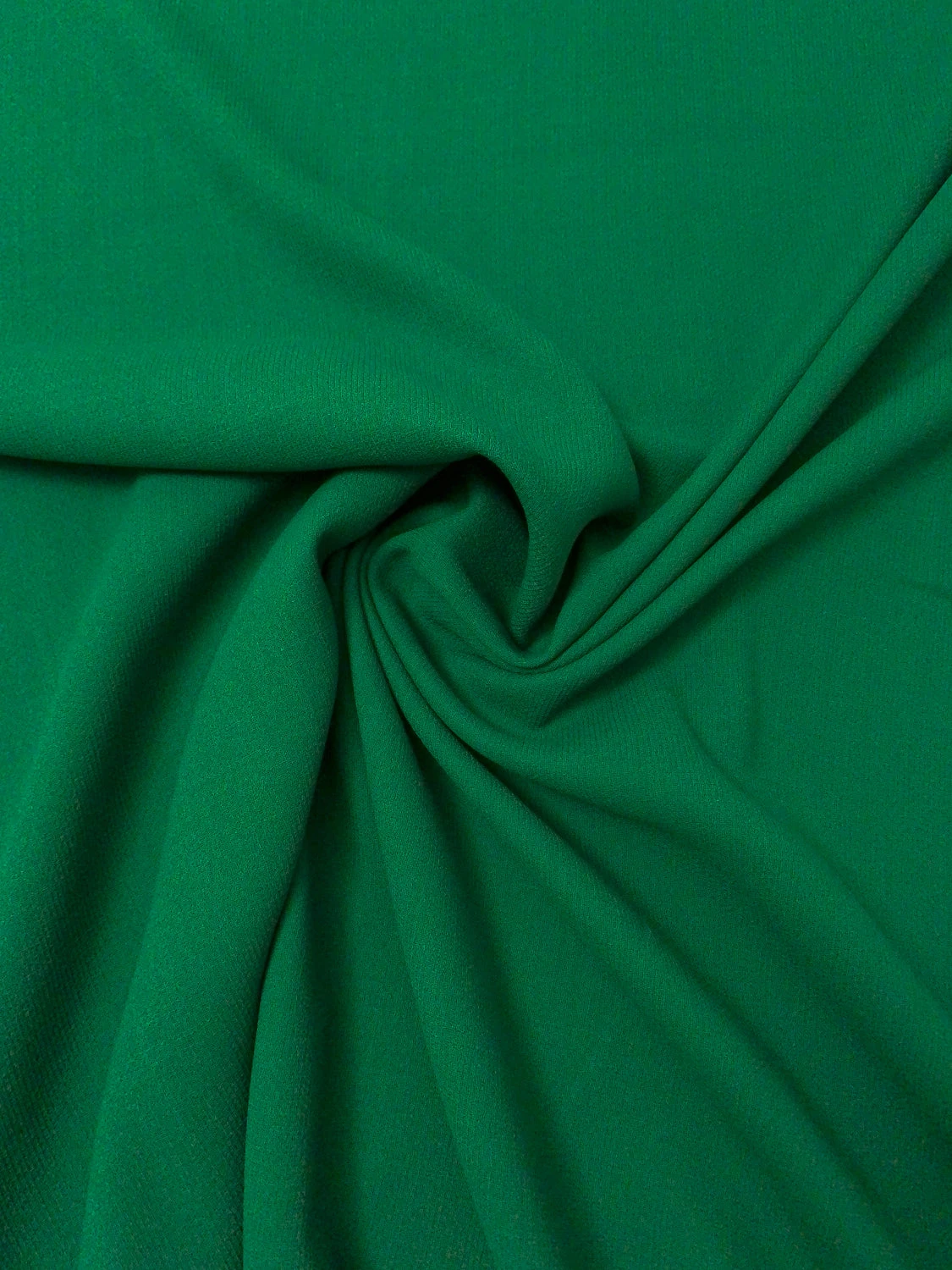 Italian Solid Stretch Double Wool Crepe - Dark Green 6 Italian Solid Stretch Double Wool Crepe - Dark Green - Image 4